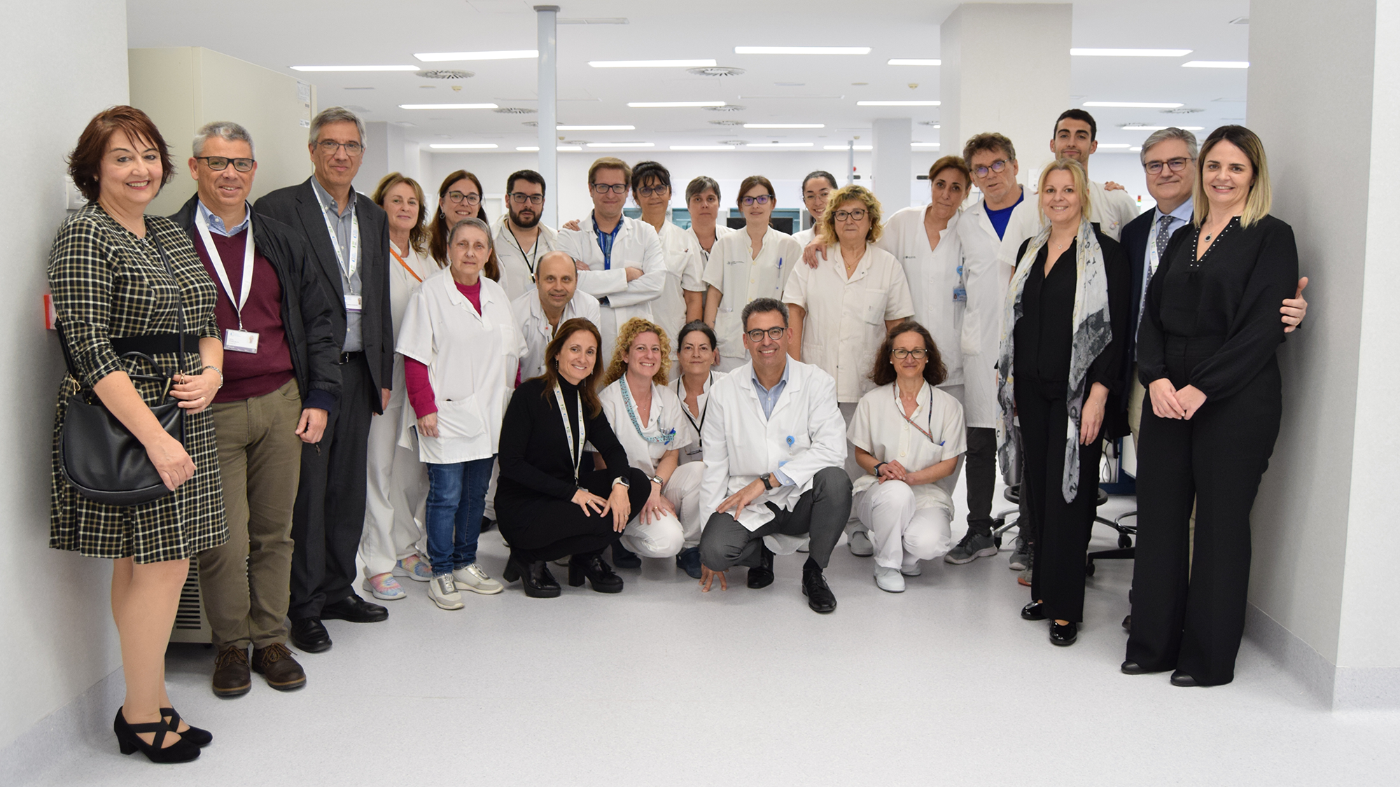 L'equip del Laboratori d'Anàlisis Clíniques de l'Hospital Universitari Sant Joan de Reus amb diferents membres de la xarxa dibi