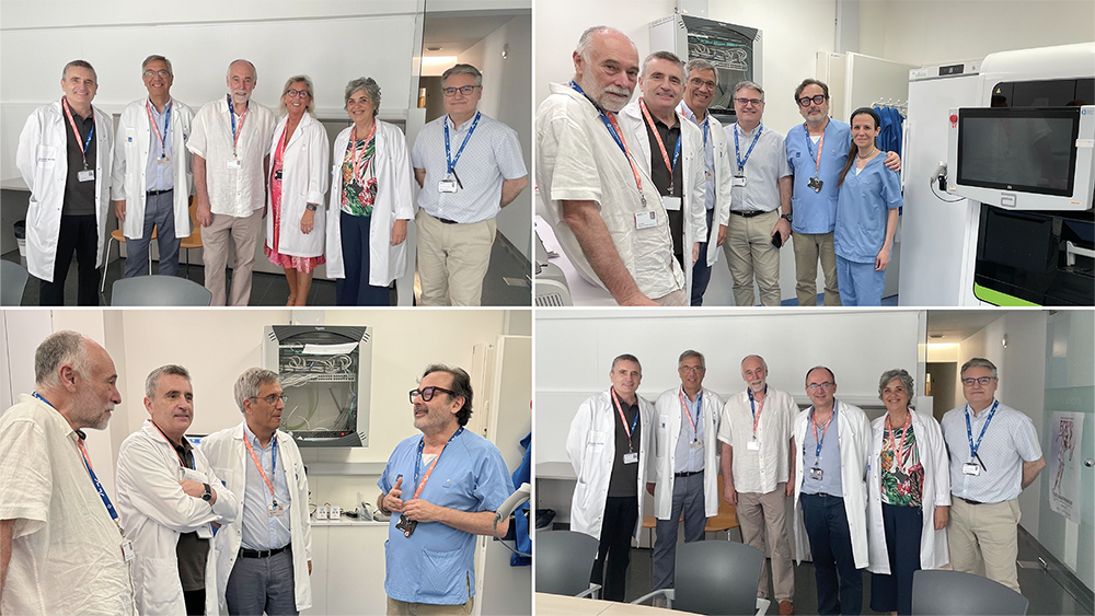 El Dr. Jaume Raventós, gerent de l’Hospital del Mar, visita els serveis diagnòstics de la xarxa dibi