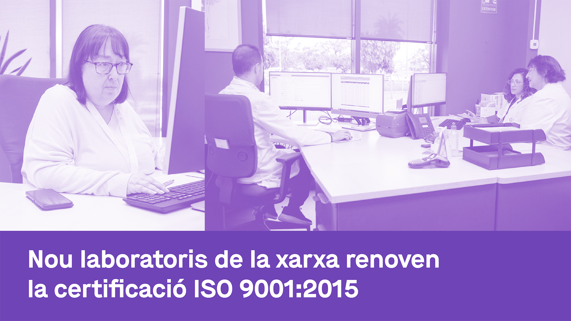 Nou laboratoris de la xarxa renoven la certificació ISO 9001:2015